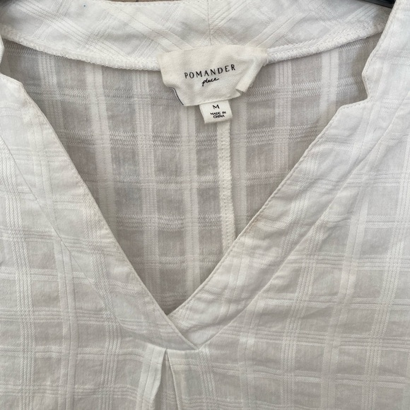 Pomander Place Tuckernuck White Mini Carolina Cotton Resort Caftan Size Medium - Picture 3 of 7